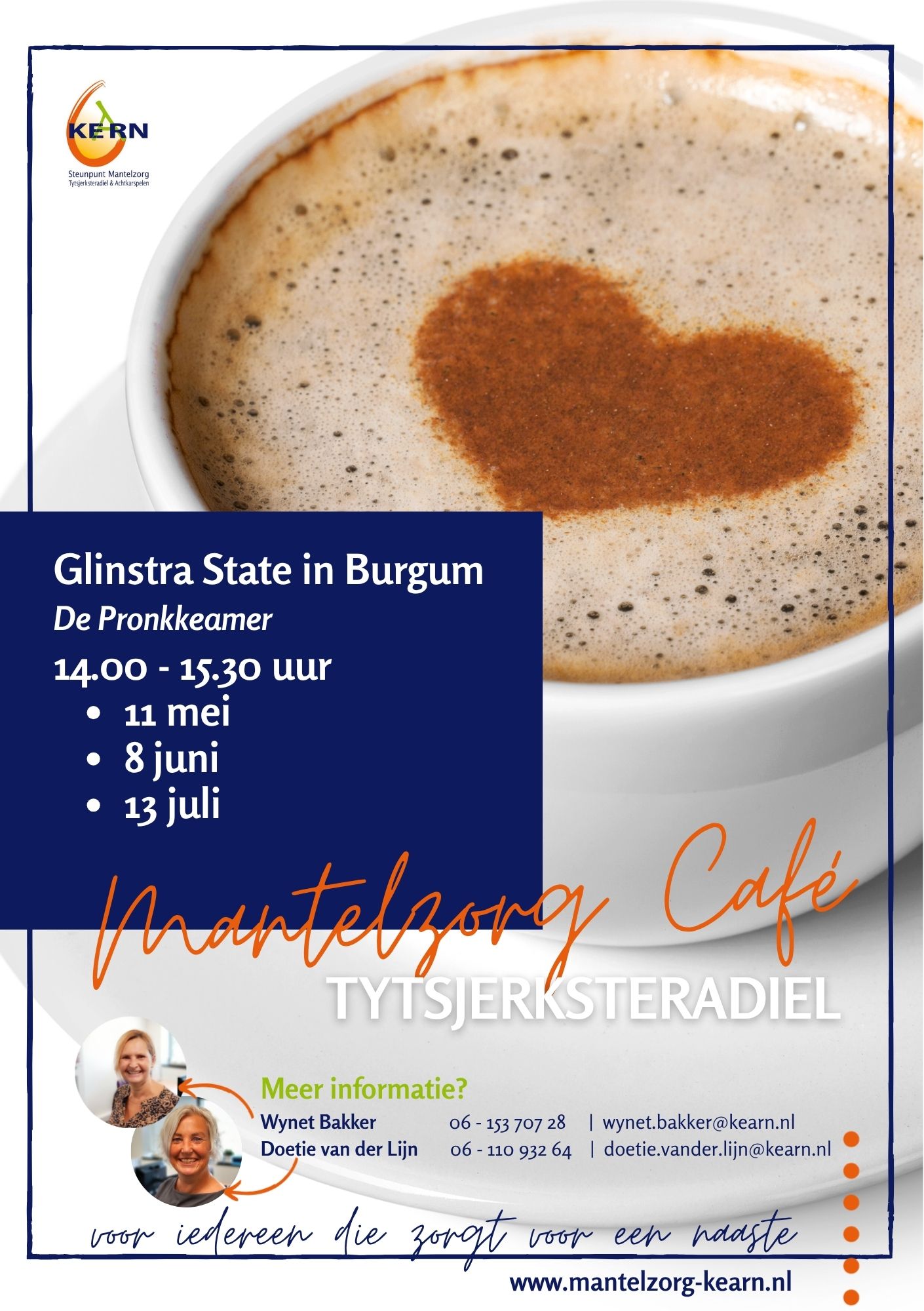 2026 04 13 poster Mantelzorg Café Tdiel