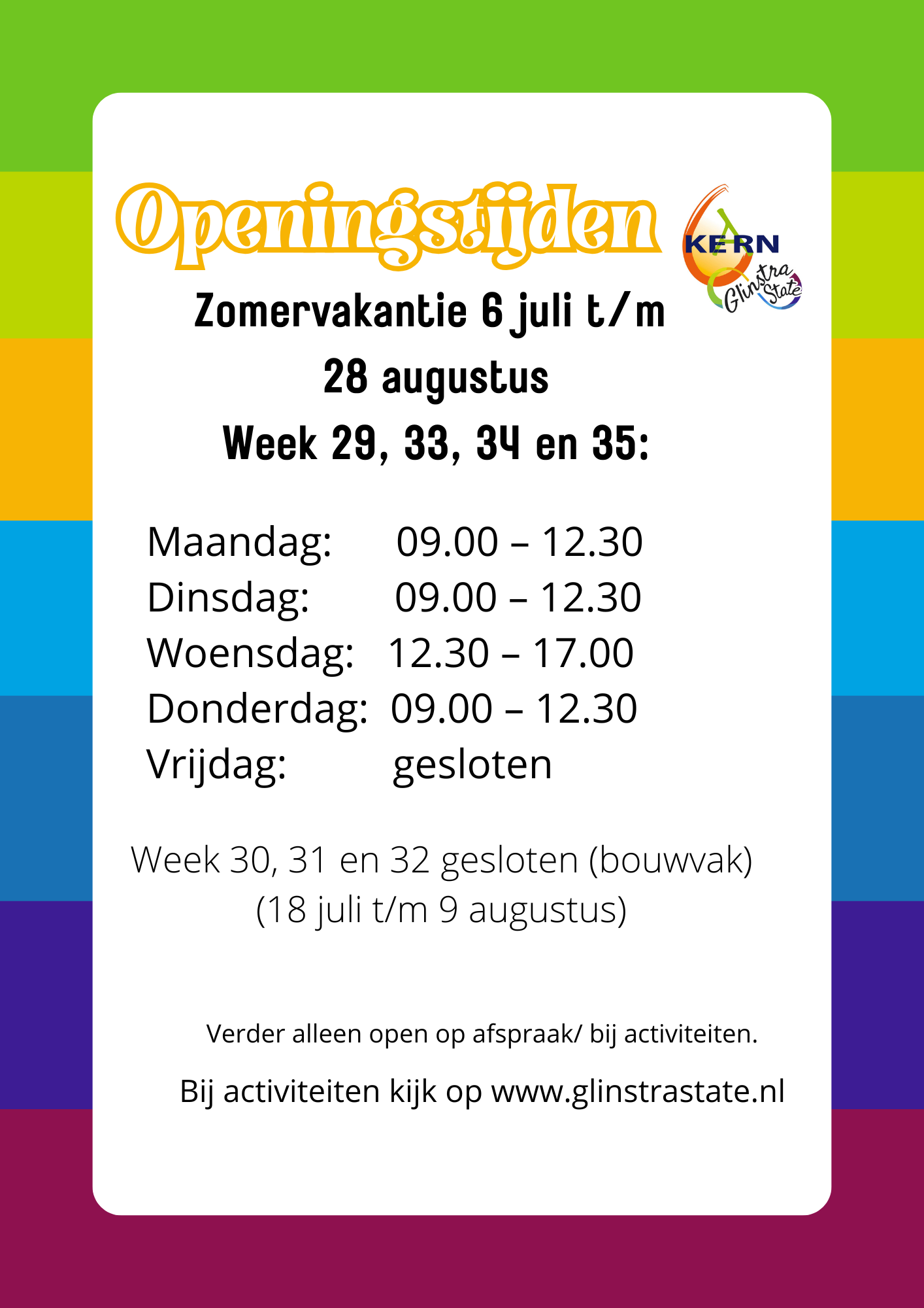 Optie 1   openingstijden 20252026