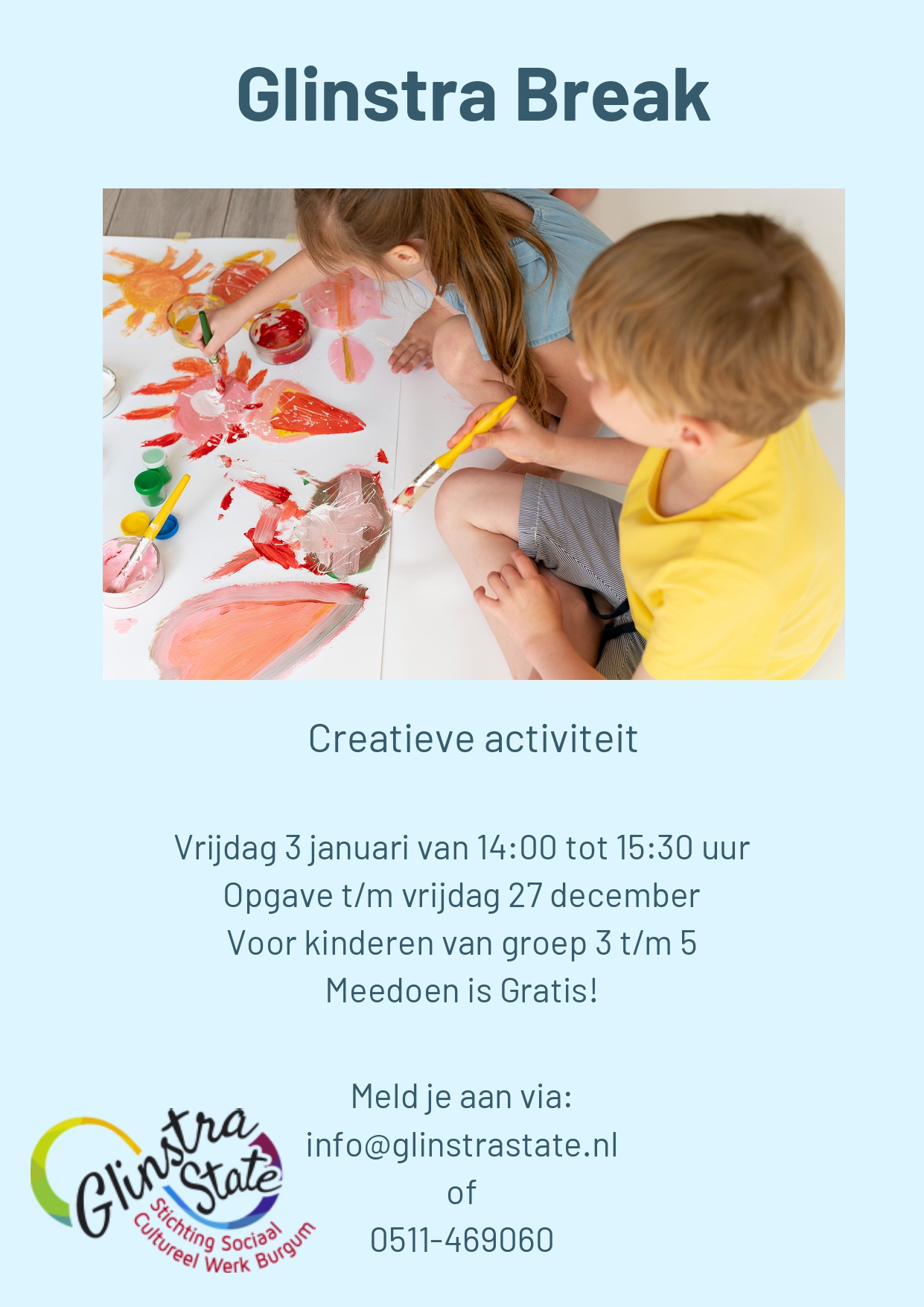 Glinstrabreak creatieve activiteit